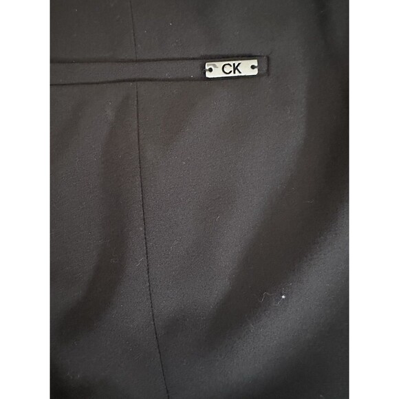 Calvin Klein Women's Mid Rise Cropped Slim Fit Ankle Length Pants Black 4 - Picture 8 of 9
